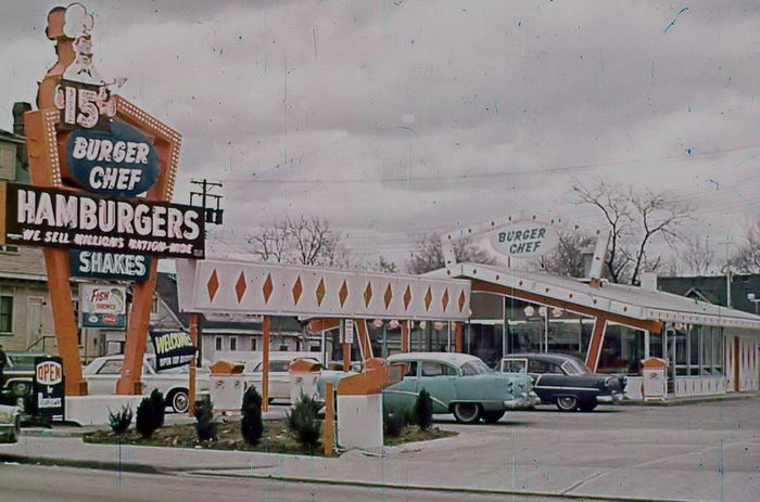 Burger Chef - Old Photo Of Typical Burger Chef